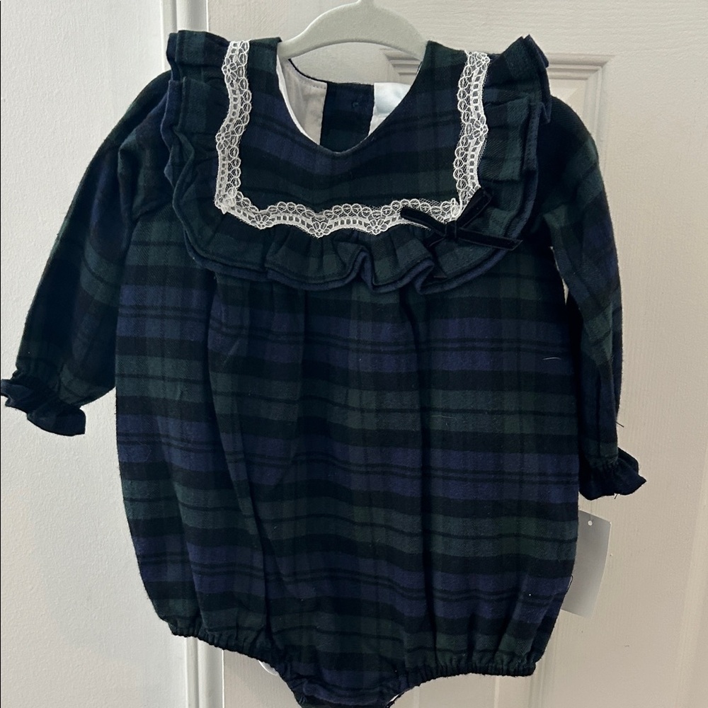 Edgehill x Darby Fallon Clark Ruffle Girls Romper